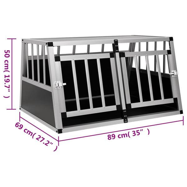 Vidaxl Dog Cage With Double Door 89X69x50 Cm Dog Cages