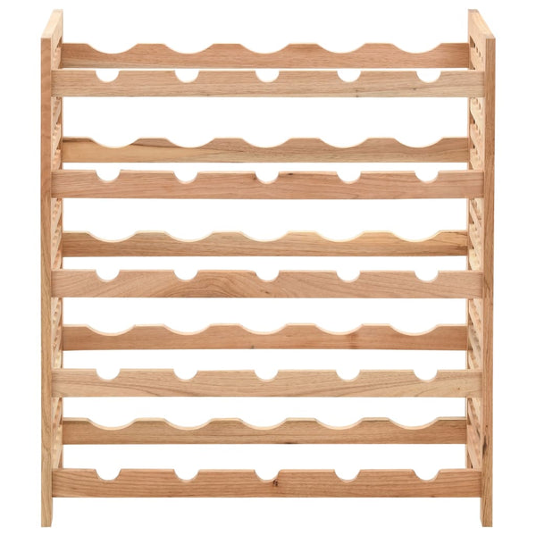 Racks Wine Rack For 25 Bottles Solid Walnut Wood 63X25x73 Cm
