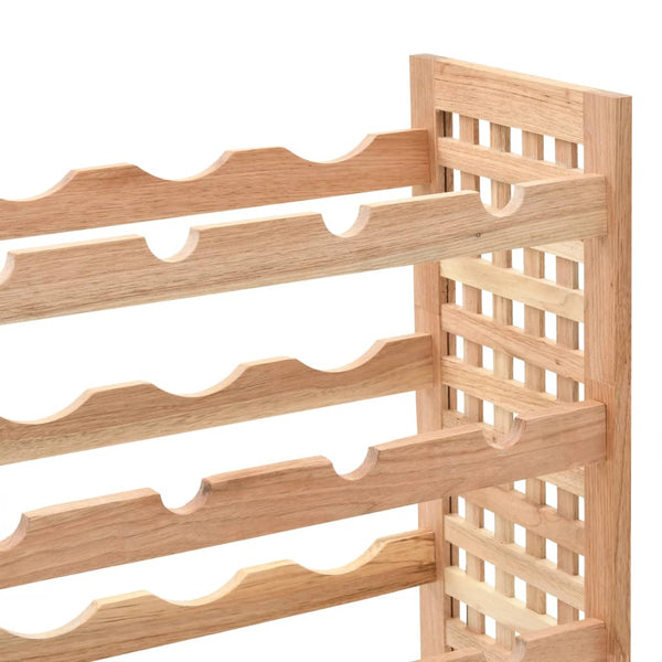 Racks Wine Rack For 25 Bottles Solid Walnut Wood 63X25x73 Cm