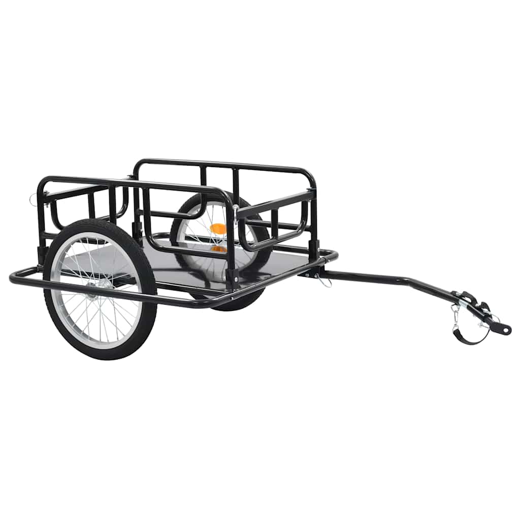 Vidaxl Bike Trailer 130X73x48.5 Cm Steel Black Trailers