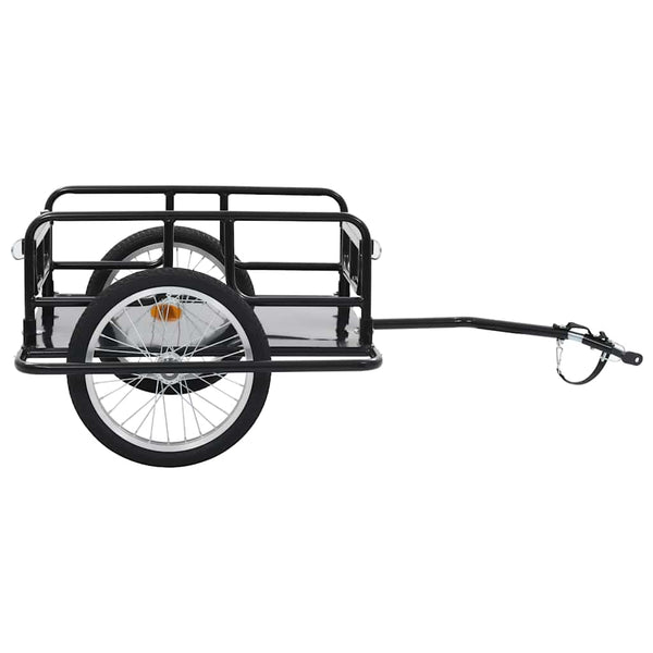 Vidaxl Bike Trailer 130X73x48.5 Cm Steel Black Trailers