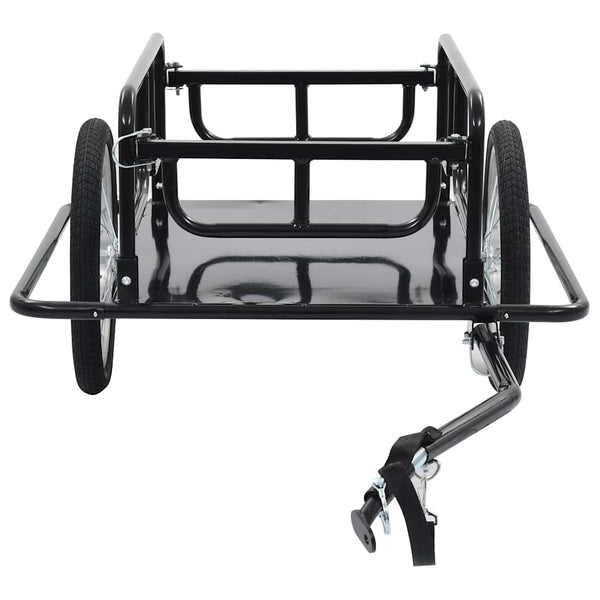 Vidaxl Bike Trailer 130X73x48.5 Cm Steel Black Trailers