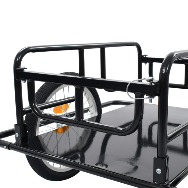 Bike Cargo Trailer 130X73x48.5 Cm Steel Black