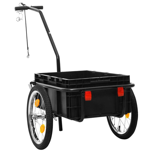 Bike Cargo Trailer/Hand Wagon 155X60x83 Cm Steel Black