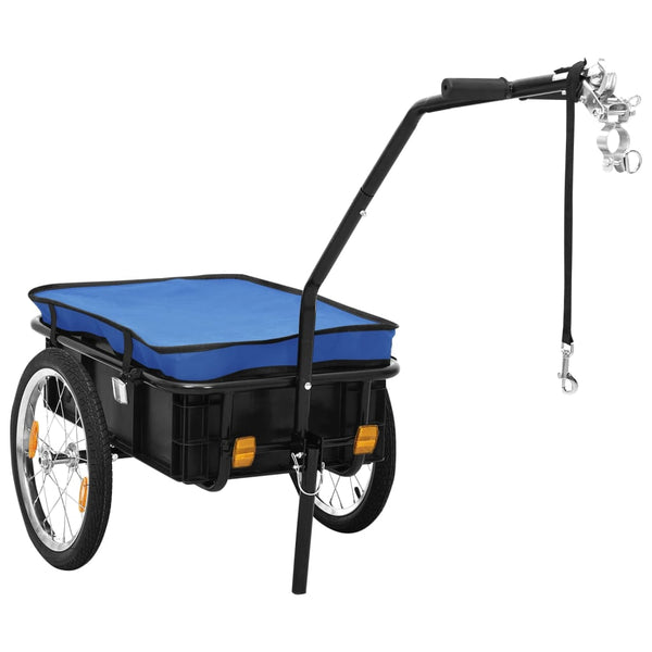 Vidaxl Bike Trailer/Hand Wagon 155X60x83 Cm Steel Blue Trailers