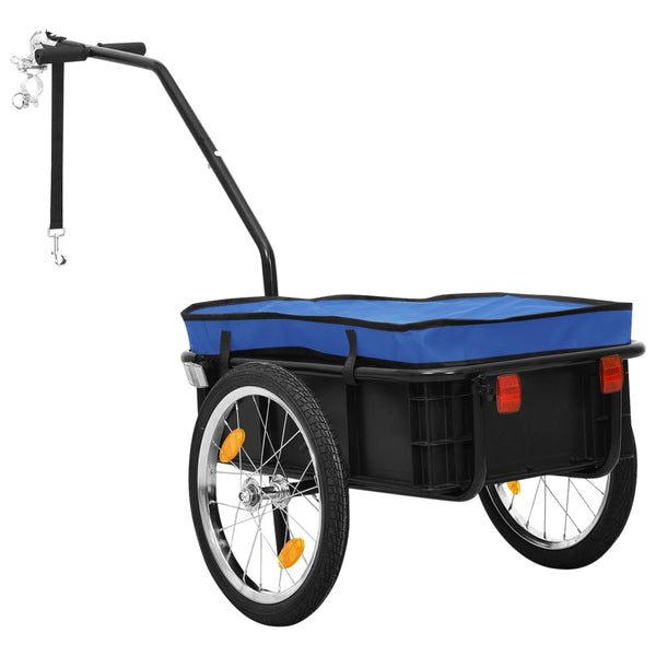 Vidaxl Bike Trailer/Hand Wagon 155X60x83 Cm Steel Blue Trailers