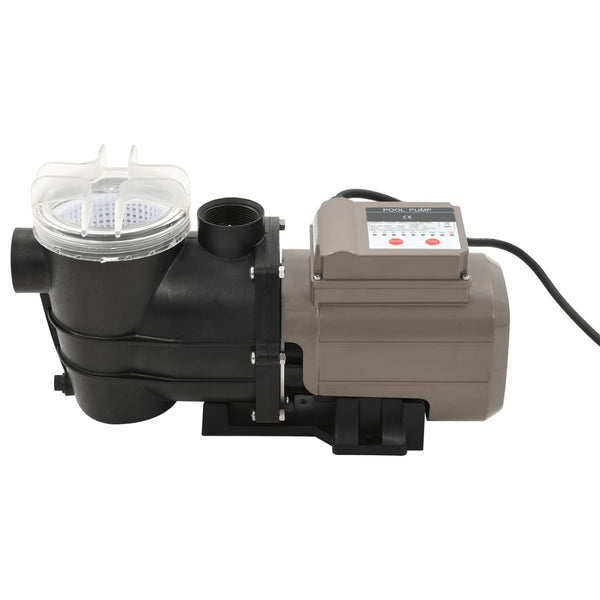 Pool Pump With Timer Black 0.25 Hp 8000 L/H Pool Pumps