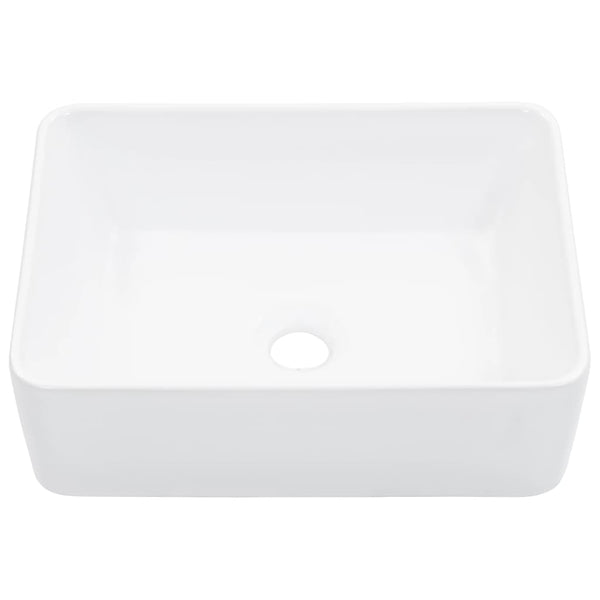 Wash Basin 40X30x13 Cm Ceramic White