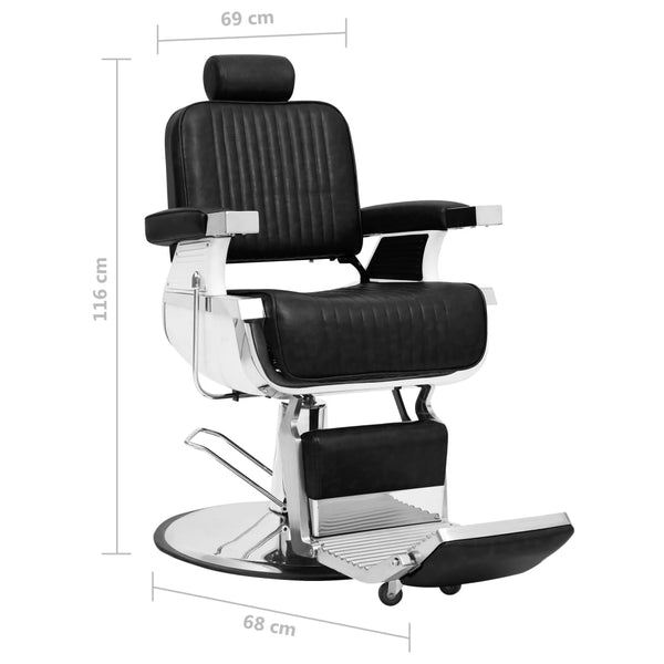 Barber Chair Black 68X69x116 Cm Faux Leather Salon Chairs