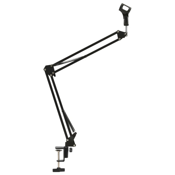 Table Mounted Microphone Stand Black Steel