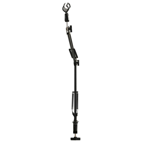 Table Mounted Microphone Stand Black Steel