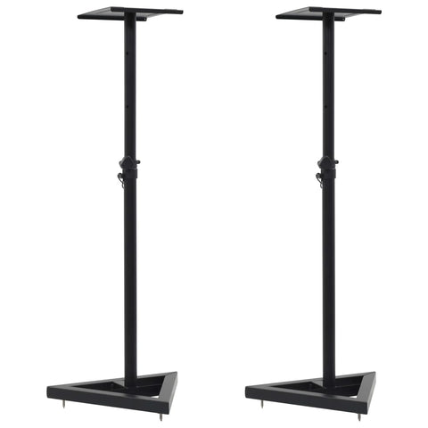 Speaker Mounts & Stands Studio Monitor Speaker Stands 2 Pcs Black Steel