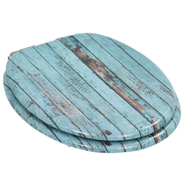Vidaxl Wc Toilet Seat With Soft Close Lid Mdf Old Wood Design Toilet Seats