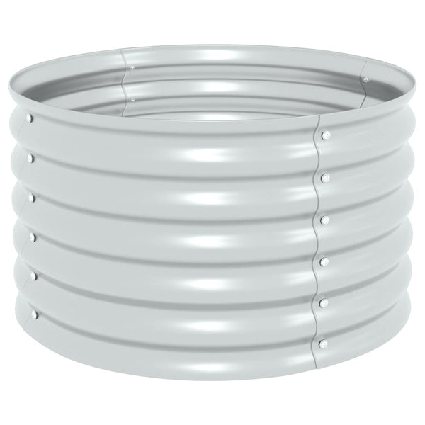 Vidaxl Garden Raised Bed 160X80x45 Cm Galvanized Steel Silver Raised Garden Beds