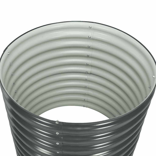 Vidaxl Garden Raised Bed 80X80x81 Cm Galvanised Steel Grey Raised Garden Beds