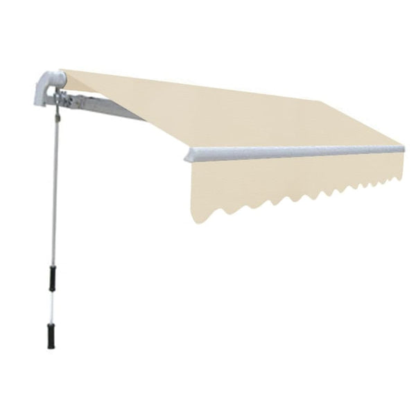 Folding Awning Manual Operated 300 Cm Cream Awning & Canopy Parts