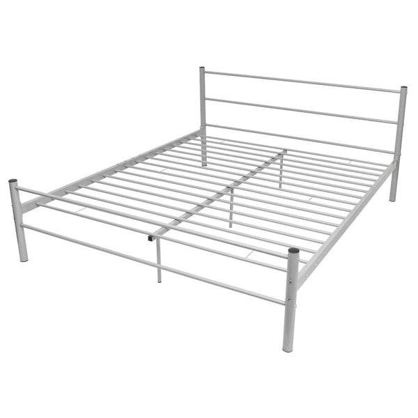 Bed Frame Grey Metal Queen Size Queen Bed Frames