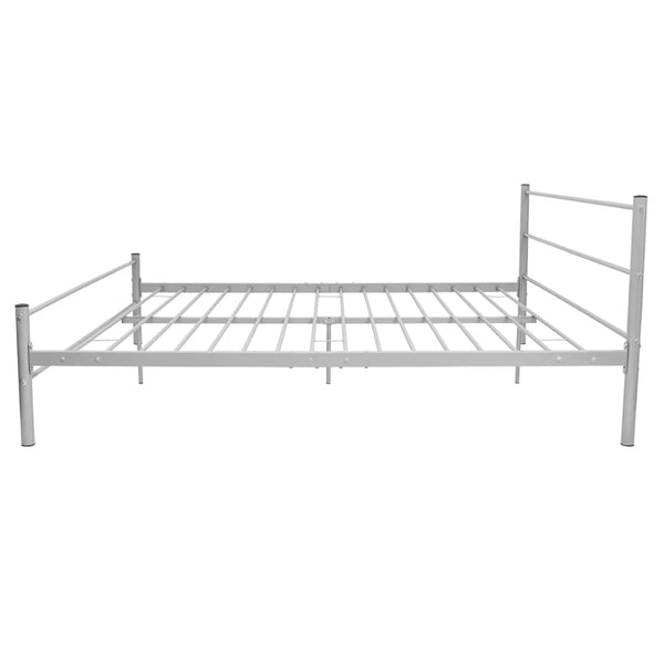 Bed Frame Grey Metal Queen Size Queen Bed Frames