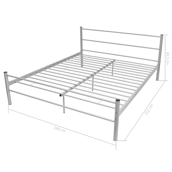 Bed Frame Grey Metal Queen Size Queen Bed Frames