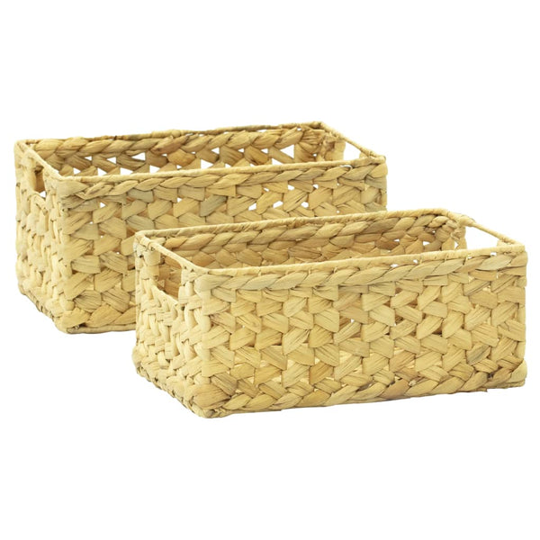 Bathroom Baskets & Storage 4 Piece Bathroom Set Water Hyacinth