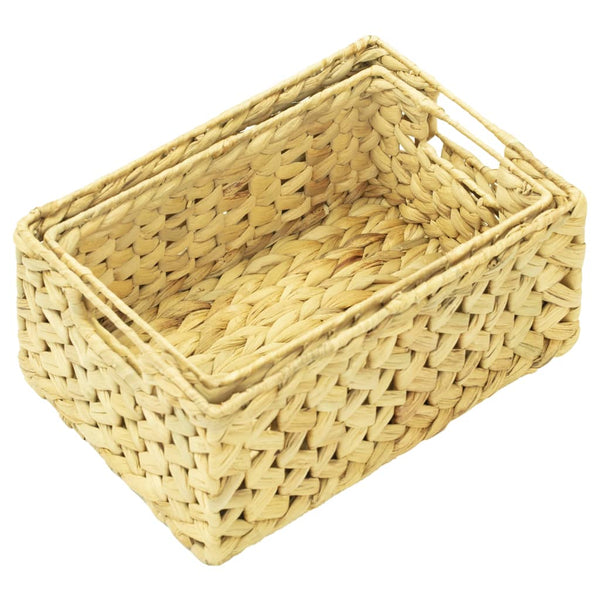 Bathroom Baskets & Storage 4 Piece Bathroom Set Water Hyacinth