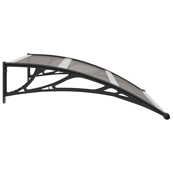 Vidaxl Door Canopy Black 120X100cm Pc Awning & Canopy Parts