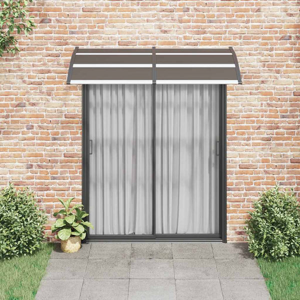 Vidaxl Door Canopy Black 200X100 Cm Pc Awning & Canopy Parts