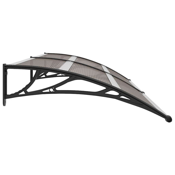 Vidaxl Door Canopy Black 240X100 Cm Pc Awning & Canopy Parts