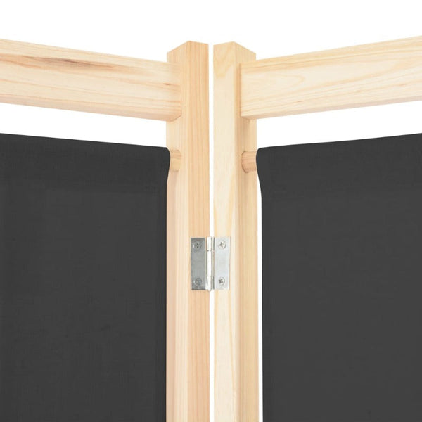 3-Panel Room Divider Grey 120X170x4 Cm Fabric
