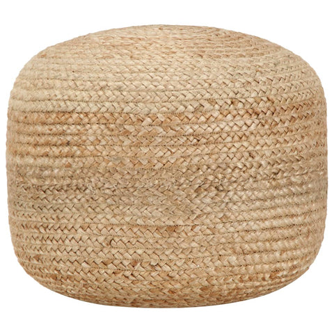 Jute Handmade Pouffe With Foam Filling 45 Centimetre Diameter Footstool Ottomans Footstools & Poufs