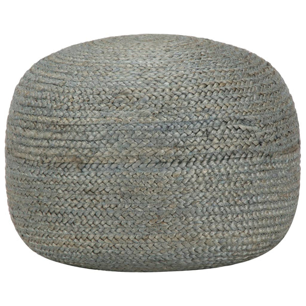 Handmade Pouffe Olive Green 45X30 Cm Jute Ottomans Footstools & Poufs
