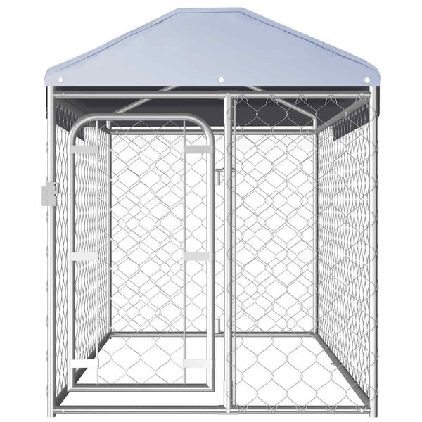 Vidaxl Outdoor Dog Kennel With Roof 200X100x125 Cm Dog Kennels