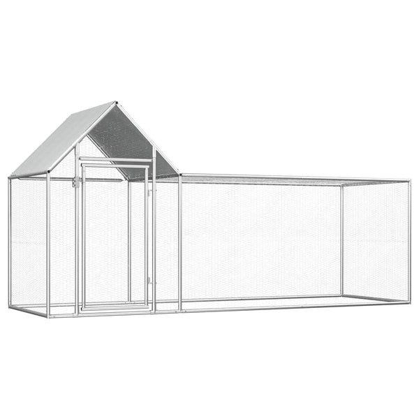 Poultry Cages Chicken Coop 2X1x1.5 M Galvanised Steel