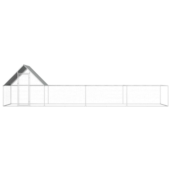 Poultry Cages Chicken Coop 2X1x1.5 M Galvanised Steel