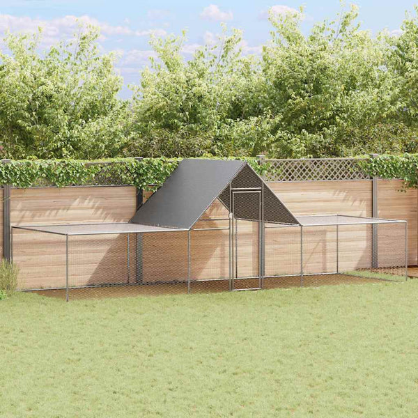 Galvanised Steel Chicken Coop 600X200x200 Cm Poultry Cages