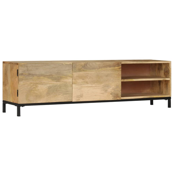 Tv Cabinet 145X30x41 Cm Solid Mango Wood Tv Stands & Entertainment Units