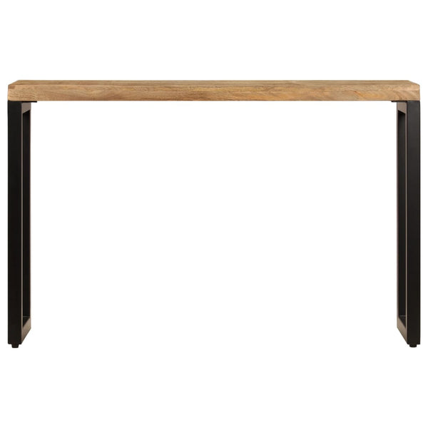 Vidaxl Console Table 120X35x76 Cm Solid Wood Mango And Steel Hall Tables