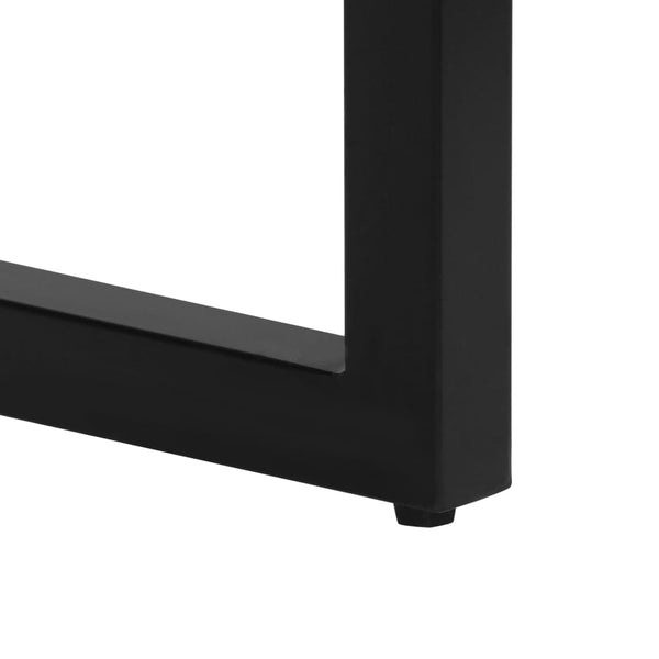 Vidaxl Console Table 120X35x76 Cm Solid Wood Mango And Steel Hall Tables