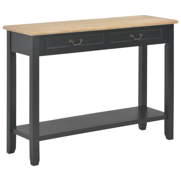 Vidaxl Console Table Black 110X35x80 Cm Wood Tables
