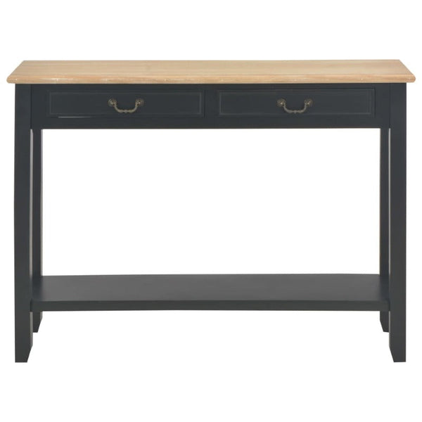 Vidaxl Console Table Black 110X35x80 Cm Wood Tables