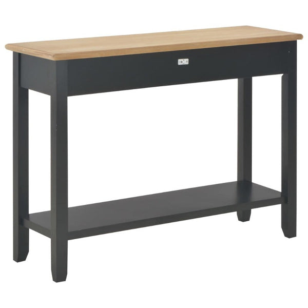 Vidaxl Console Table Black 110X35x80 Cm Wood Tables