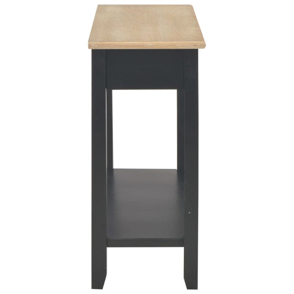 Vidaxl Console Table Black 110X35x80 Cm Wood Tables