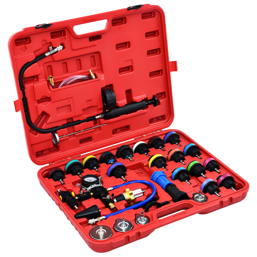 28 Piece Cooling System & Radiator Cap Pressure Tester Other Diagnostic Service Tools