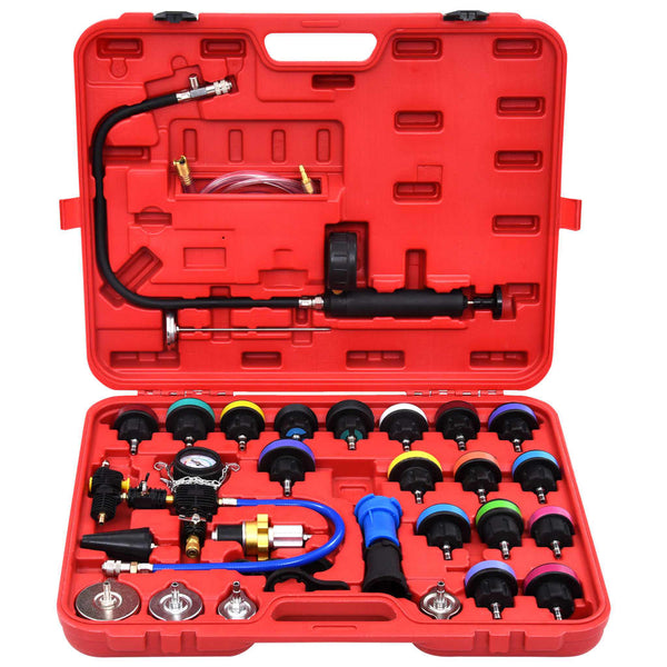 28 Piece Cooling System & Radiator Cap Pressure Tester Other Diagnostic Service Tools