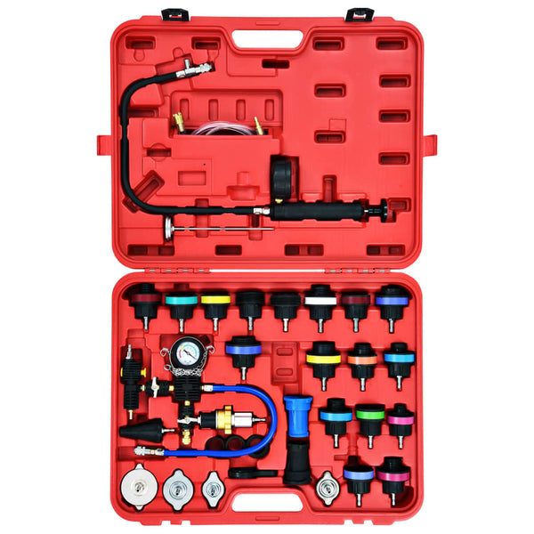28 Piece Cooling System & Radiator Cap Pressure Tester Other Diagnostic Service Tools