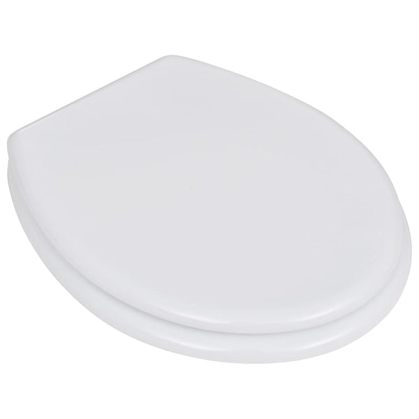 Vidaxl With Lids 2 Pcs Mdf White Toilet Seats