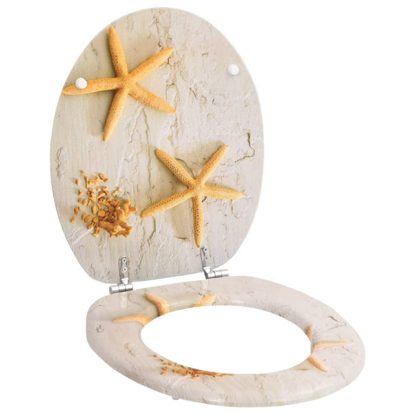 With Lids 2 Pcs Mdf Star Toilet Seats