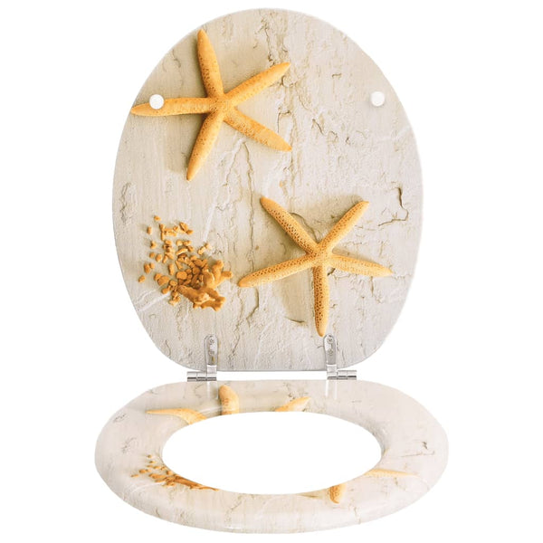 With Lids 2 Pcs Mdf Star Toilet Seats