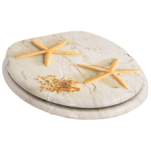 With Lids 2 Pcs Mdf Star Toilet Seats