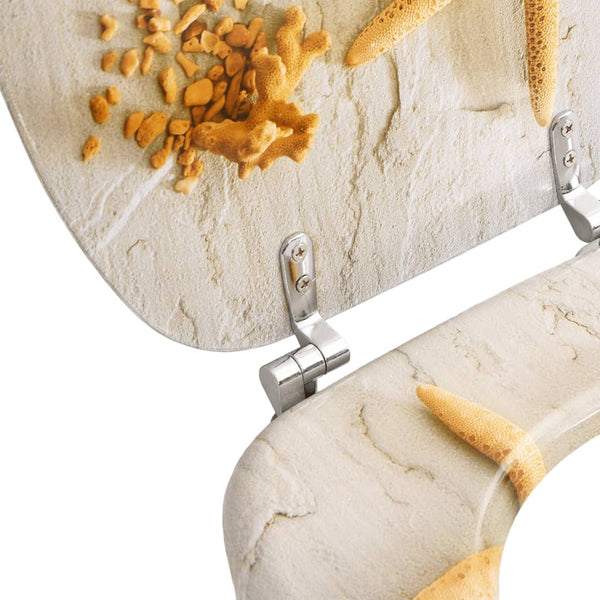 With Lids 2 Pcs Mdf Star Toilet Seats
